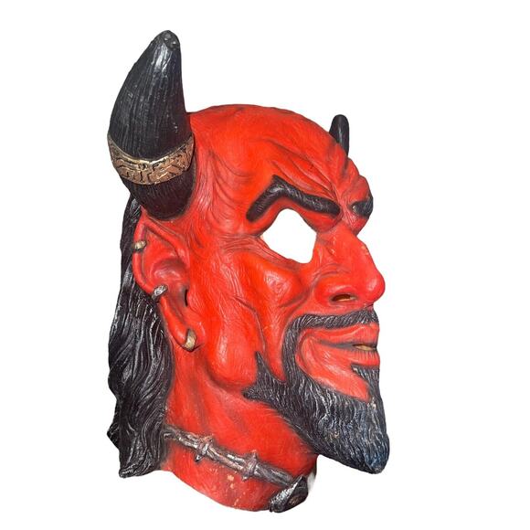 Unholy Overlord Face Mask Illusions Devil Fancy Dress Up Halloween Costume - Picture 1 of 9
